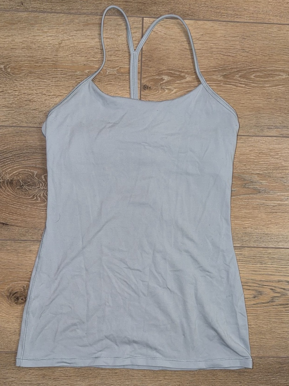 Lululemon Gray Racerback Workout Tank Top Women’s Size 4 Estimated